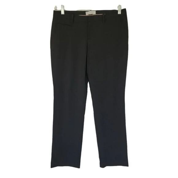 GAP True Straight Stretch Pants Black Women Size 6A Mid Rise Work Career Classic - Picture 1 of 11